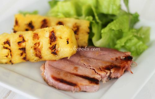 Are you looking for something a little different to throw on the grill? Look no further! This Grilled Pineapple and Ham Steak recipe will soon be a family favorite!