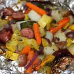Are you looking for a quick fun new recipe that will get your family to eat their veggies? These Grilled Sausage and Veggie Packs are a favorite around our house and the best news? No pots and pans to clean up!