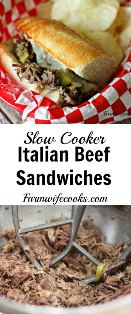 Are you looking for a tried and true beef roast recipe? This slow cooker Italian Beef Sandwich recipe is easy to toss together and is yum-my!