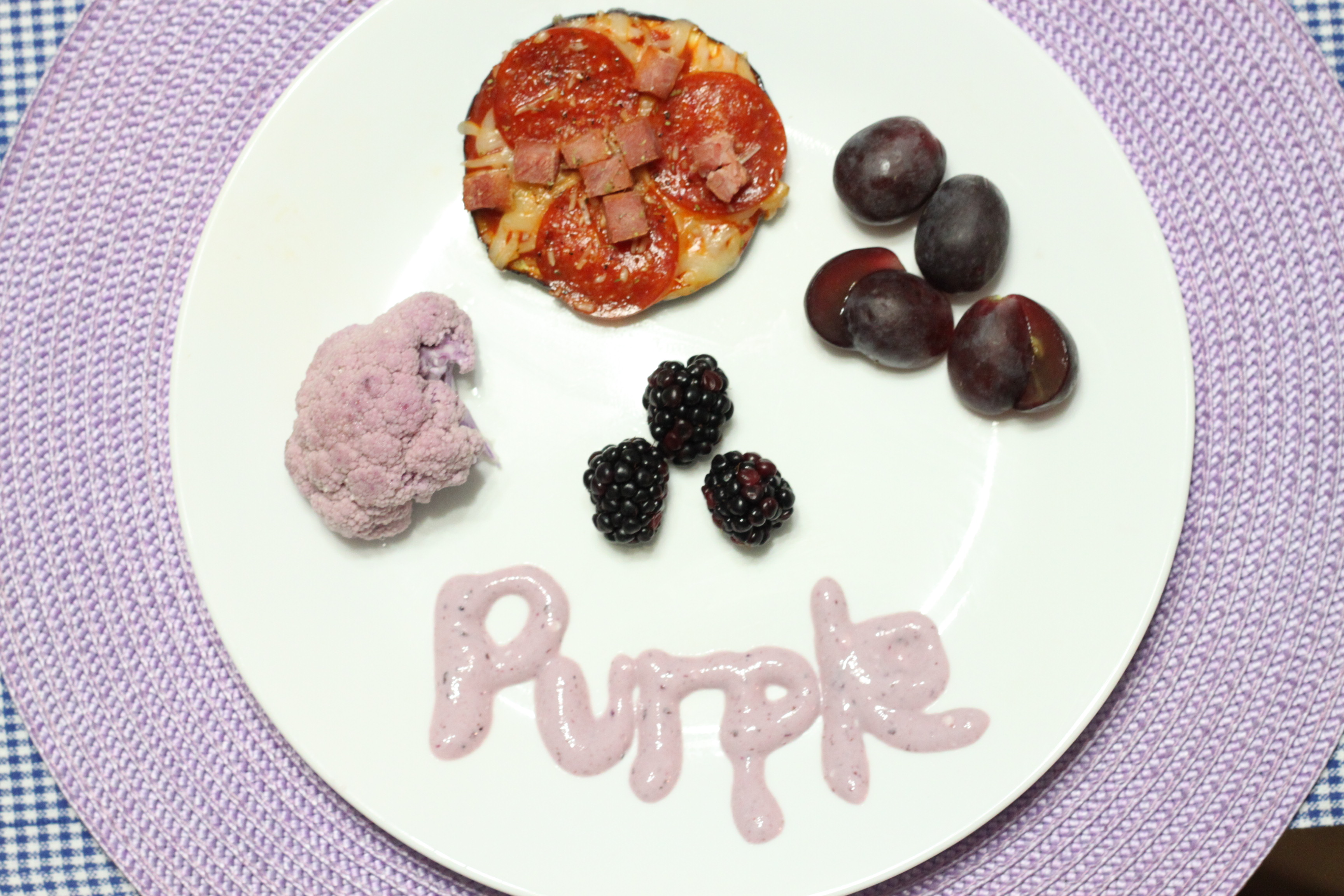 Purple, Eating the Rainbow – Eggplant Pizza
