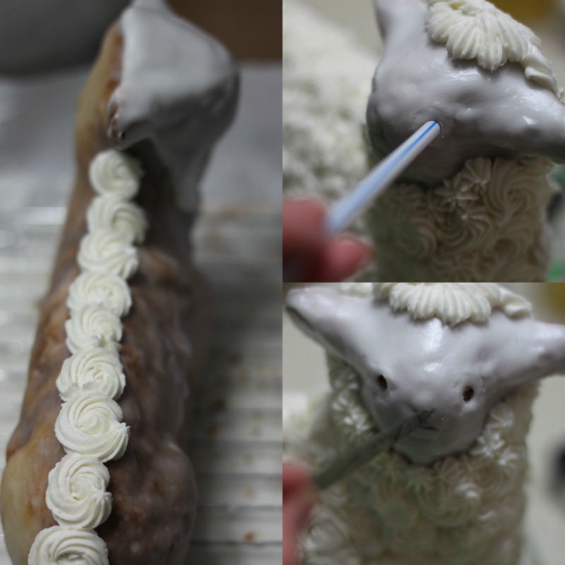How to decorate lamb cake