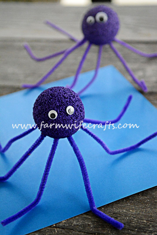 Purple Octopus Craft