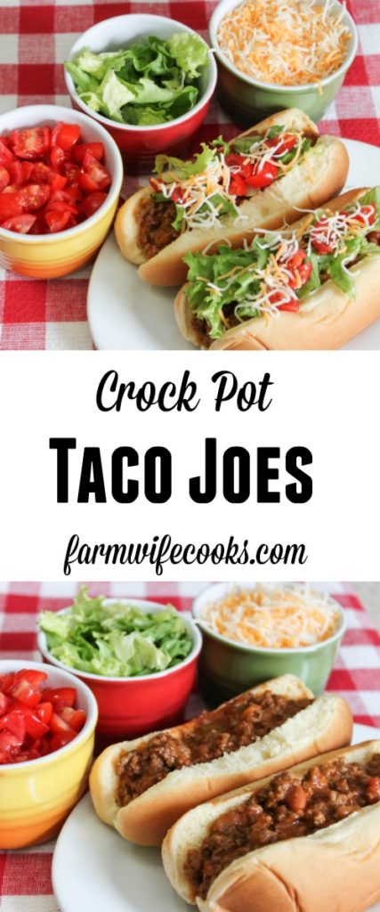 This recipe looks like a sloppy joe but has the flavor of a taco, hence the name Taco Joes. Are you looking to kick up Sloppy Joe night? These Crock Pot Taco Joes are an easy family friendly recipe that are perfect for busy nights. This recipe is perfect for feeding a crowd and makes a great freezer meal.