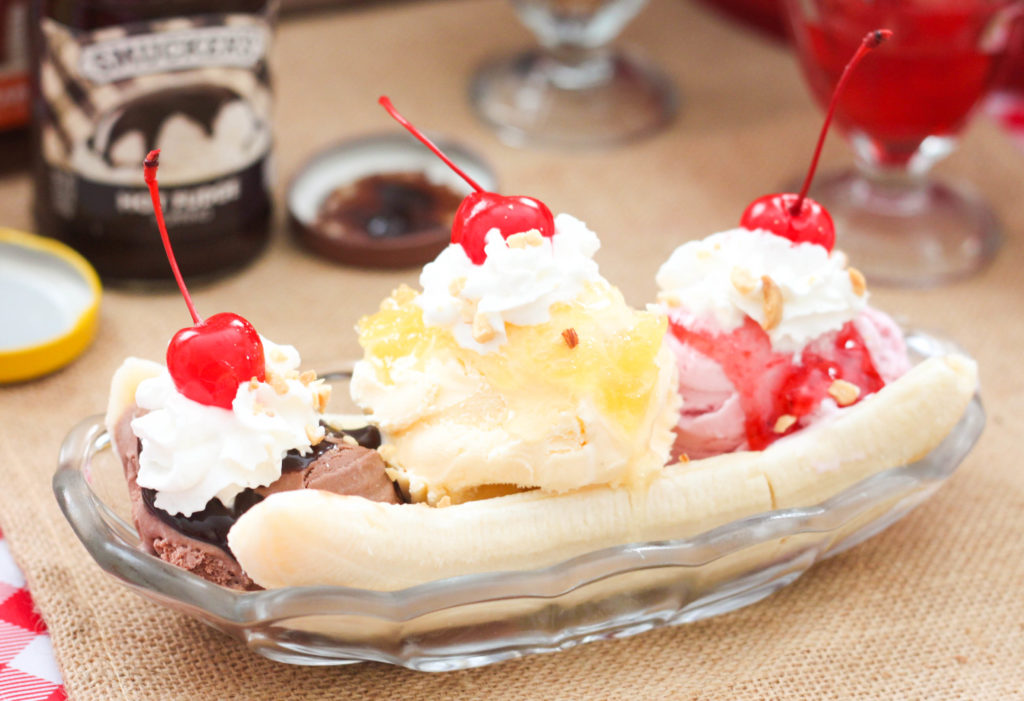 Banana Split's are a summertime favorite. This Banana Split Bar is a great idea for a birthday party or family gathering. 