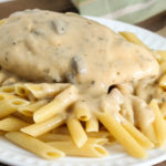 This Crock Pot Creamy Herbed Chicken recipe is easy to toss together and is one the whole family will love!