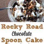 This Rocky Road Chocolate Spoon Cake is made in the crock pot and a chocolate lovers dream!