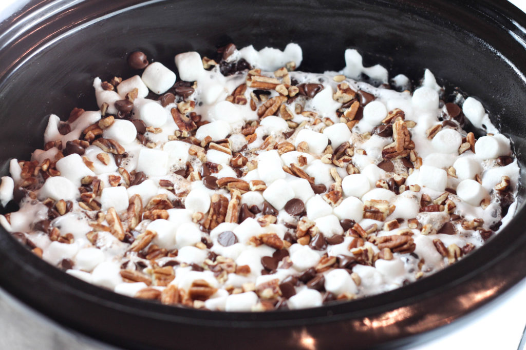 This Rocky Road Chocolate Spoon Cake is made in the crock pot and a chocolate lovers dream! 