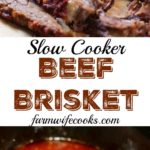 This Slow Cooker Beef Brisket is an easy recipe packed full of flavor and one the whole family will love!