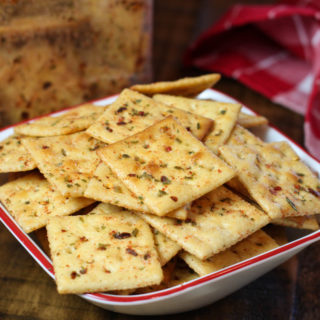 Fiesta Ranch Crackers are the perfect, easy snack recipe. Great for camping, card night or while watching the game!