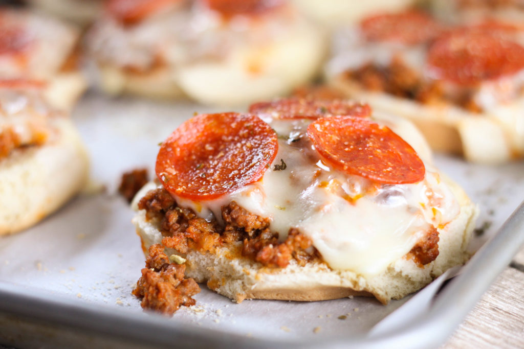 Pizza Burgers are a fun twist on Pizza Night that everyone will love! This recipe can be adapted with your families favorite pizza toppings.