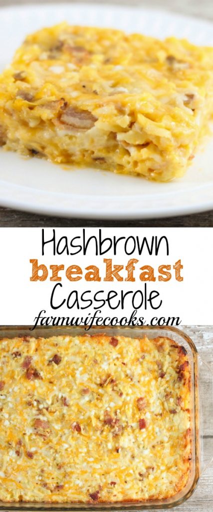 This Hashbrown Breakfast Casserole is an easy breakfast recipe that will have everyone asking for seconds and doesn't have to be made the night before.