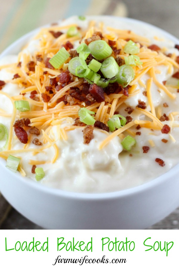 This Loaded Baked Potato Soup has all the flavors of your favorite side in soup form! It's a must make comfort food recipe!