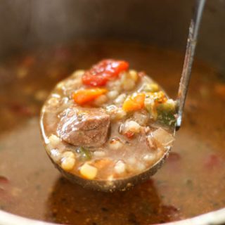 Are you looking for a new Instant Pot recipe? Gramma's Beef Barley Soup is a great pressure cooker recipe and can be made in the slow cooker too!