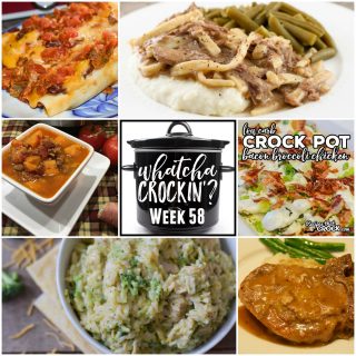 This week’s Whatcha Crockin’ crock pot recipes include Instant Pot Cheesy Chicken Broccoli Rice, Crock Pot Beef and Noodles, Crock Pot Ground Beef Acapulco Enchiladas, Crock Pot Bacon Broccoli Chicken, Crock Pot Pepsi Pork Chops, Instant Pot Sweet Potato Chipotle Chili, Slow Cooker Cheesy Taco Dip, Oooey Gooey Crock Pot BBQ Chicken Wings and many more!