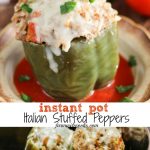 Are you looking for a great ground beef pressure cooker recipe? These Instant Pot Italian Stuffed Peppers are easy to make and oh so yummy!