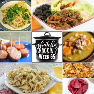 This week’s Whatcha Crockin’ crock pot recipes include Crock Pot Chicken and Noodles, Crock Pot Chipotle Shredded Beef, Instant Pot Ham and Beans, Quick and Easy Crock Pot BBQ Chicken, Slow Cooker Thai Chicken, Crock Pot Smoked Sausage Bites, Slow Cooker Beets and much more!