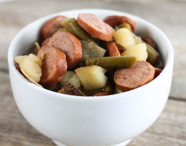 Smoked Sausage, Green Beans and Potatoes – Hoosier Stew