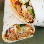 These homemade Asian Chicken Wraps are so good and use rotisserie chicken and bagged salad mix making them easy to toss together for lunch.