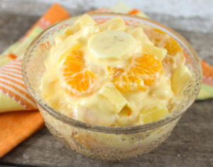 This Orange Dream Fruit Salad is an easy fruit salad recipe made with orange juice and vanilla pudding mix that will have everyone coming back for seconds!