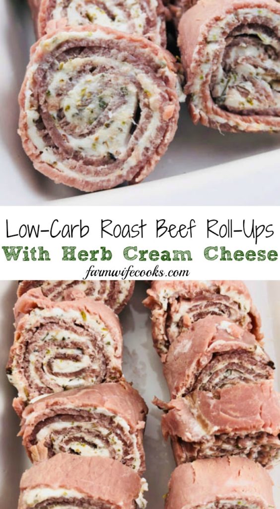 Are you looking for a low-carb appetizer for the holidays? These Low-Carb Roast Beef Roll-Ups are an easy, make-ahead appetizer that will disappear before your eyes! #easyappetizer #Keto #lowcarb