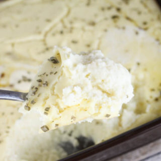 Make Ahead Mashed Potatoes are the perfect easy holiday side dish that can be made the day before.