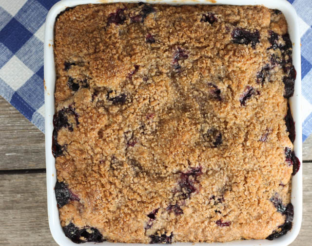 This Blueberry Coffeecake with Streusel Topping is an old Amish recipe that makes the perfect breakfast or dessert!
