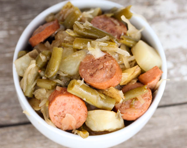 Smoked Sausage Sauerkraut With Potatoes And Green Beans The Farmwife Cooks,Slow Cooker Boston Butt Pork Roast
