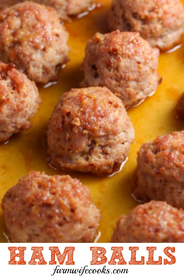 Ham Balls With a Brown Sugar Glaze is a family favorite recipe that can be made with leftover ham.