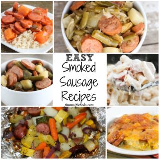 Easy Smoked Sausage recipes for dinner made in the crock pot, oven and even on the grill!